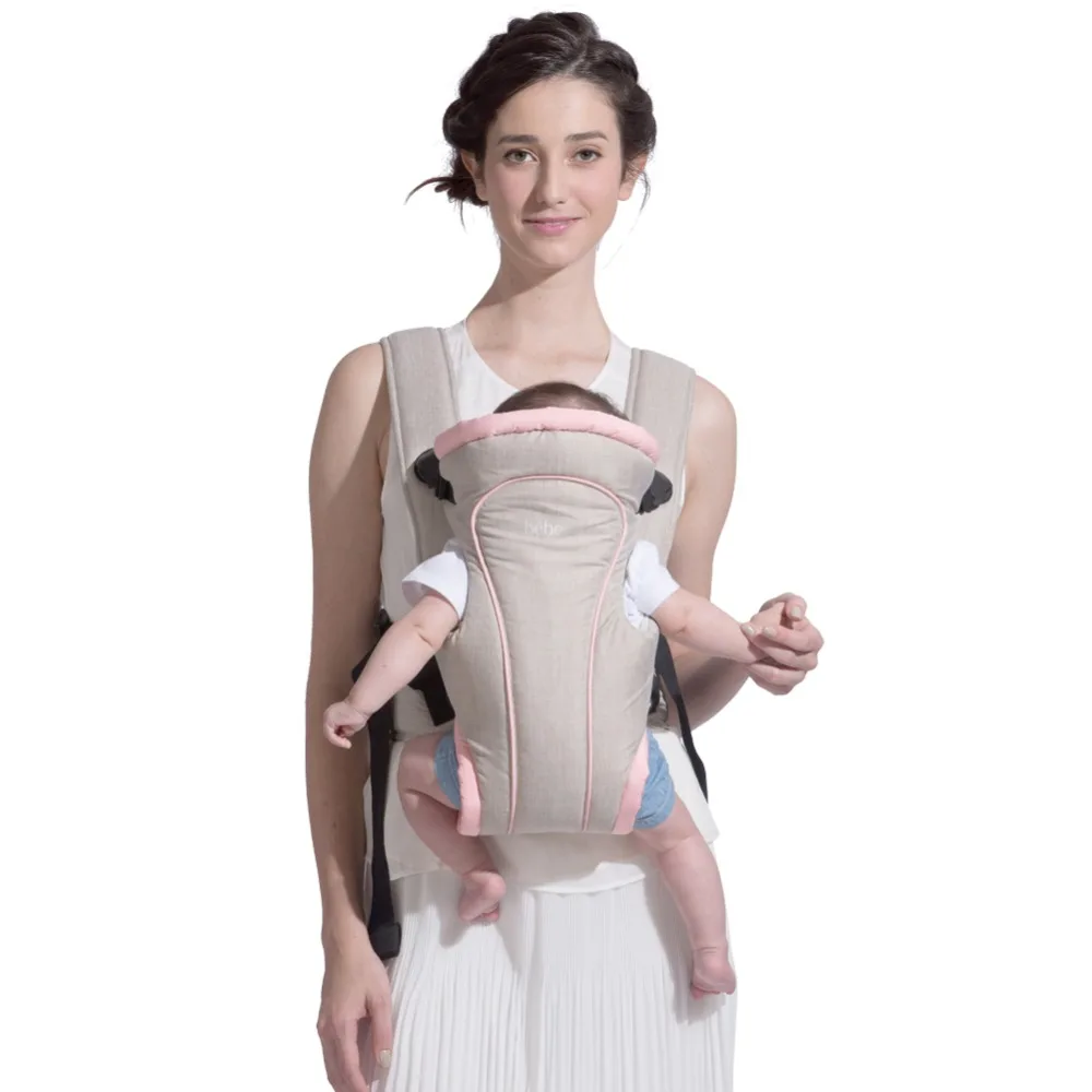 

Bebamour Baby Carrier Front Facing Ergonomic Baby Hipseat 360 Baby Sling Breathable Kangaroo for 4-24 Months