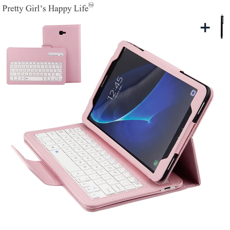 For Samsung Galaxy Tab A 16 10 1 T580 Wireless Bluetooth Keyboard Case Tablet Flip Leather Stand Cover Stylus For Samsung Galaxy Tab Bluetooth Keyboard Casekeyboard Case Aliexpress