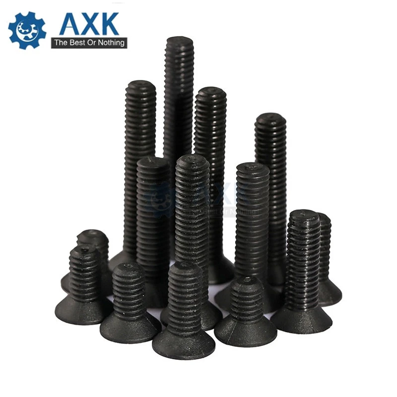 

20Pcs DIN965 ISO7046 GB819 JISB1111F M5 M6 M8 Flat Head Phillips Screws black or white Nylon Plastic Screw