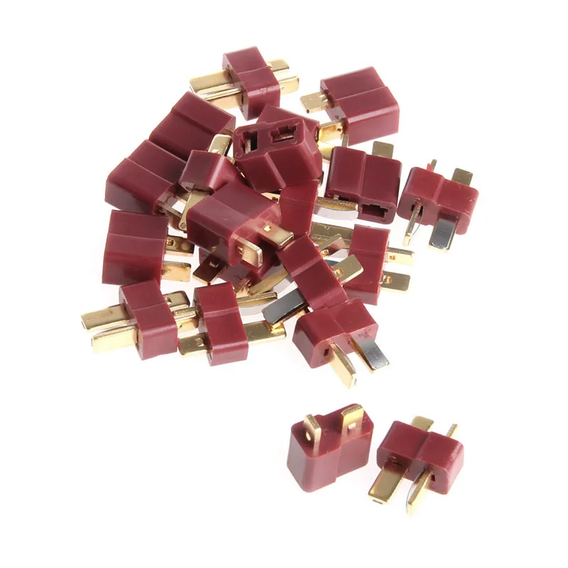 

New 10 Set T Plug Male & Female Deans Connectors Style For RC LiPo Battery