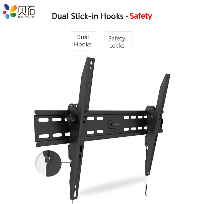 Tilt TV Wall Mount Bracket Low Profile for 32-65'' LED LCD Plasma Flat Screen TVs with VESA to 400*600mm Loading Capacity 88lbs Tilt TV Wall Mount Bracket Low Profile for 32-65'' LED LCD Plasma Flat Screen TVs with VESA to 400*600mm Loading Capacity 88lbs