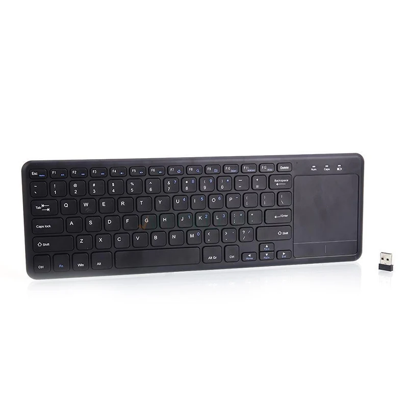 Wireless 2.4G Wireless Keyboard Multi-touch Touchpad Not Bluetooth Mini Keyboards With USB Receiver For Android Smart TV Laptops