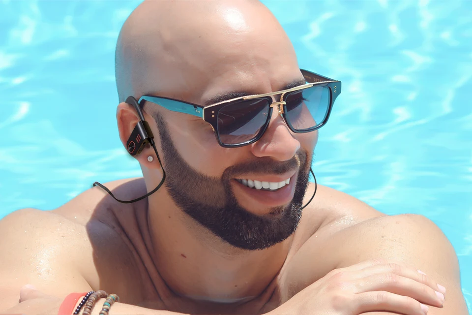 Lasdolod wireless earphones IP67 waterproof bluetooth headphones sport earbuds with mic noise cancelling headset for phone ipone-9