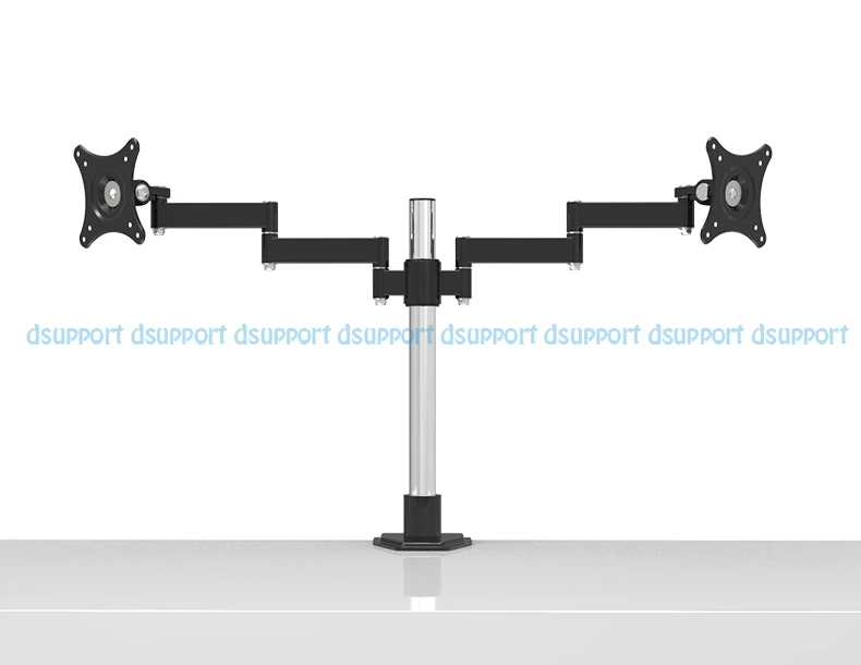 Настольный двойной ЖК-монитор компьютера держатель 360 градусов Поворотный свободный подъем двойной держатель монитора загрузка 10 кг каждый