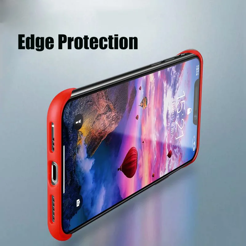 Slim PC Case For iPhone XR X XS Max Case Shockproof Hard Clear Plastic Cover For iPhone 7 8 Plus 6 6S Plus Edge Protection Coque