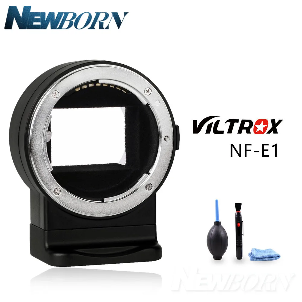 Viltrox NF-E1 AF Auto Focus EXIF Signal Lens Adapter Ring Tube For Nikon F lens to Sony E mount A9 A7III A6500 A6000 DSLR Camera