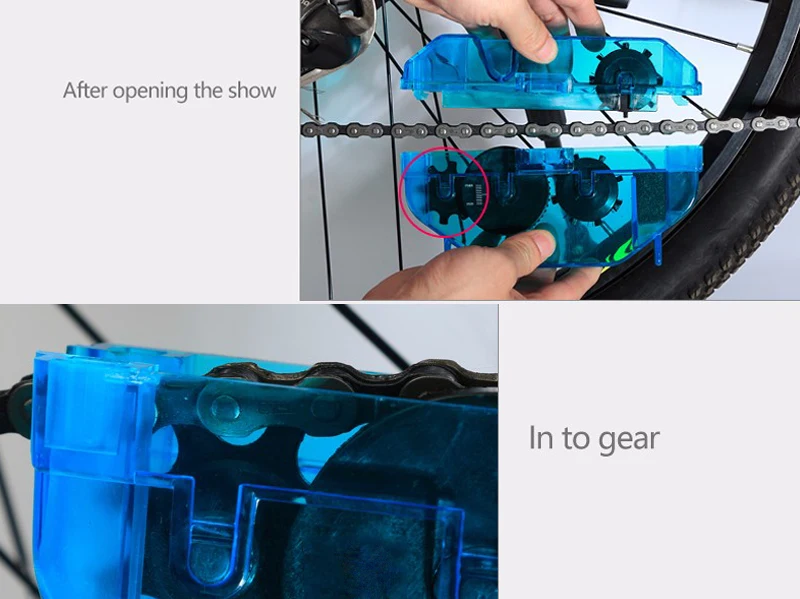 4 PcsSet Bicycle Chain Cleaner Cycling Cleaning Machine Bike Quick Washing Tool Kit Brushes Scrubber Wash Tool Accessorie R0180 (9)