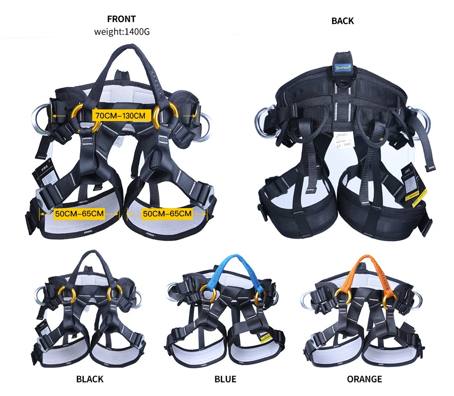 XINDA Кемпинг Открытый Туризм Скалолазание половина тела талии поддержка ремень безопасности скалолазание дерево жгут воздушный спортивный инвентарь