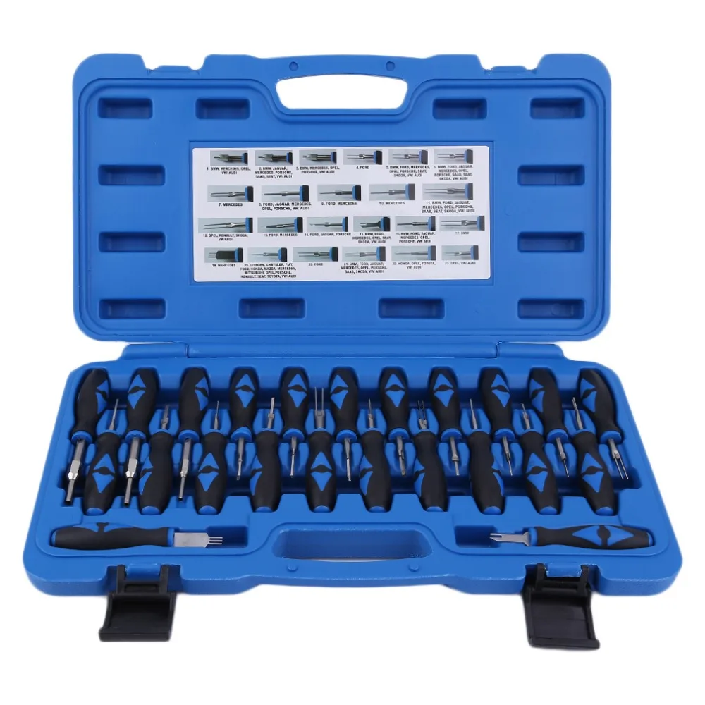 

Newest 23pcs System Harness Terminal Release Tools Computer Terminal Connector Remover Car Release Dissemble Tool Set