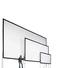 150 Inches projection screen 16:9 Flight case packing Projector fast fold Screen