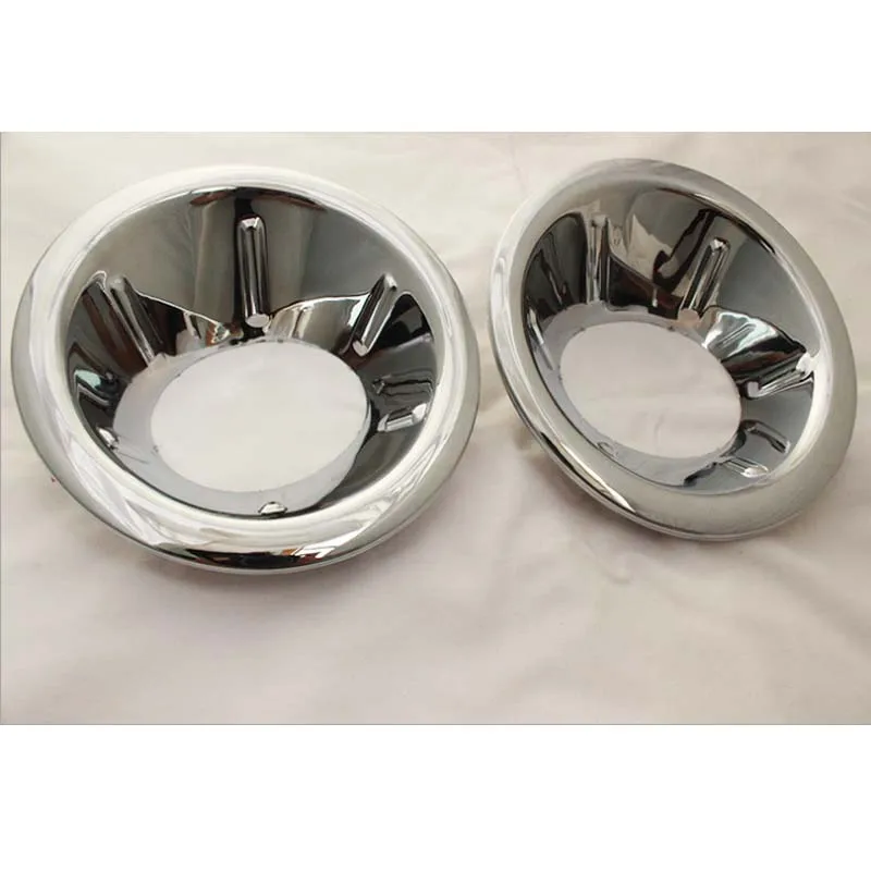 

YAQUICKA ABS Silver Exterior Car Styling Fog Light Lampshade Trim For NAVARA D40 2007-2013 Car Decoration 2Pcs