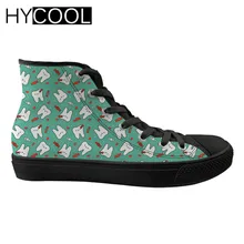 HYCOOL; милая парусиновая прогулочная обувь с высоким берцем; Цвет Черный; уличные кроссовки; женская спортивная обувь; удобная женская обувь на шнуровке