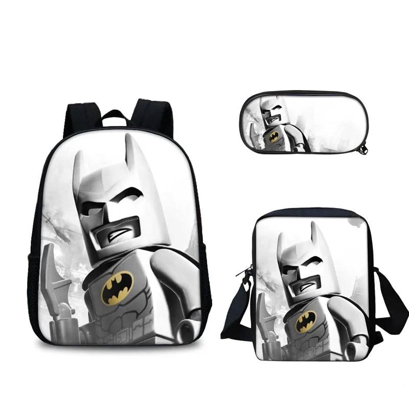 

2018 new fashion backpack cartoon Movie Lego Ninjago Pattern School Bag Hot Sale Kids Cartoon Lego Iron Man Batman Star War bag