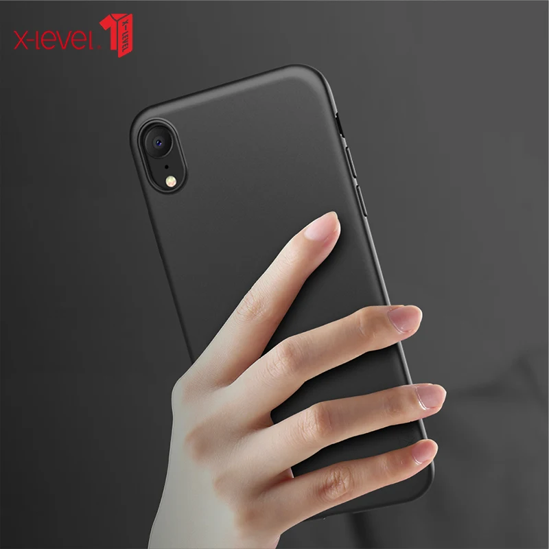 XS Max для iPhone чехол XR X Level мягкий из ТПУ Utra тонкая мягкая задняя крышка Guardian|Бамперы|