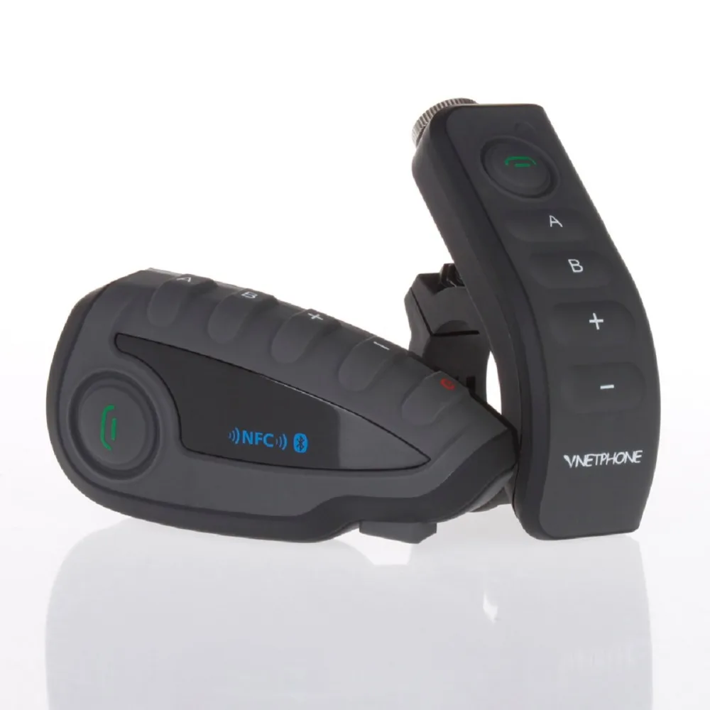 BT интерфон с пультом дистанционного управления Интерком FM NFC 5 Riders Bluetooth Мотоцикл