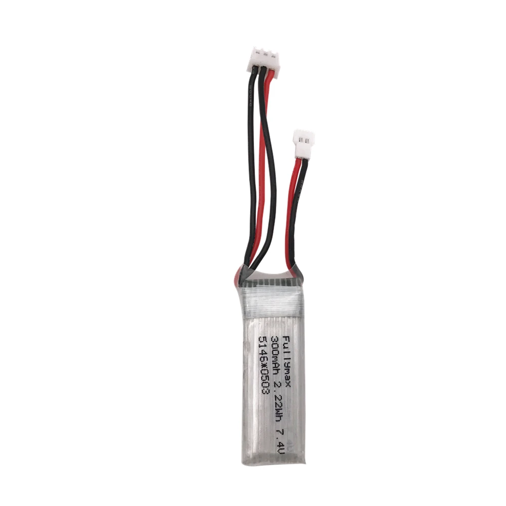 

7.4V 300mAh 25C Lipo Battery for XK DHC-2 A600 A700 A800 A430 WLToys F959 RC Airplane RTF