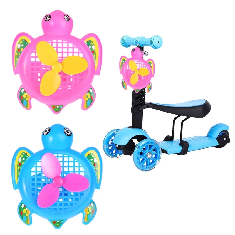 Cheap Bicycle Basket Children Scooter Bag Cute Cartoon Fan Storage Support Bike Parts Bicycle Basket Bike Accessories 2