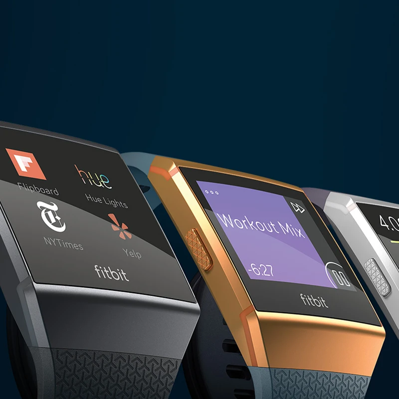 Fitbit ionic Смарт часы gps Bluetooth Спорт пульсометр плавает SmartTrack носимая Электроника