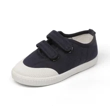 Classic Children Canvas Shoes Boys Girls Kids Casual shoe Student Comfortable Hook Loop Children's Walking shoes For all seasons