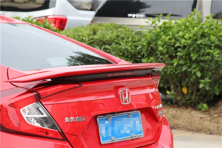 Для 16 Civic спойлер Тайский версия ABS Материал заднего крыла Праймеры Цвет задний спойлер для Honda 16 Civic спойлер таиланд