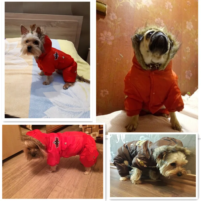 Одежда для домашних животных зимние теплые толстые для крупных маленьких собак Мягкий Толстовка комбинезон, штаны Одежда для домашнего животного, собаки куртка год платье X