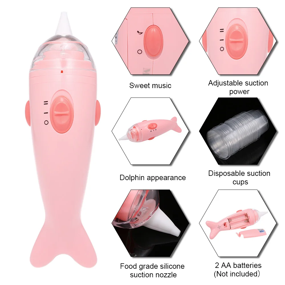 

Nose Cleaning Machine Baby Nasal Aspirator Electric Nose Cleaner Safe Hygienic for Newborn Babies Adjustable Power Sweet Music