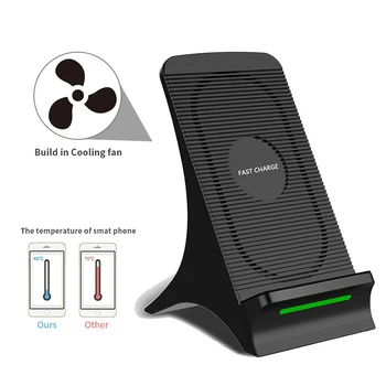 

Fast Charger For Samsung S10e S10 S9 S8 Plus S7 Qi Wireless Charger For iPhone X XR XS Max 8 8 Plus Wireless Phone Charger Stand