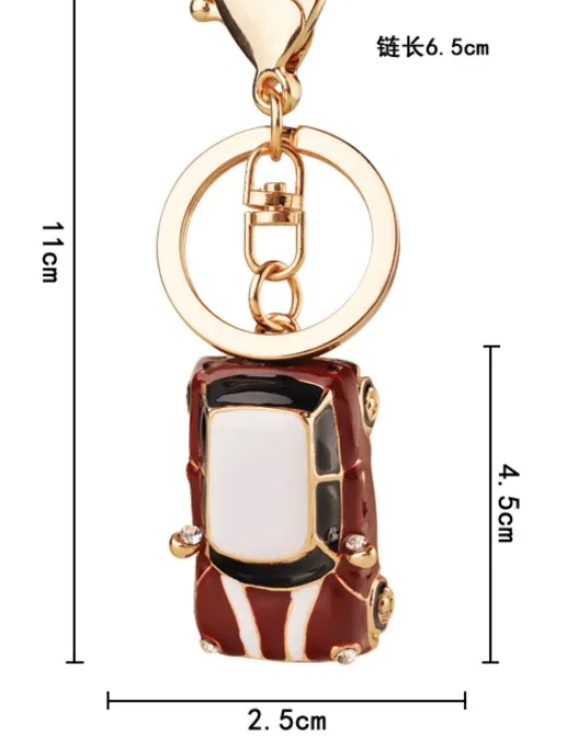 Кристалл горный хрусталь сплав брелок для женщин Сумочка брелок винтажные автомобили брелок для ключей автомобиля держатель для ключей цепи