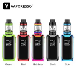 Оригинальный Vaporesso Мститель X 220 Вт TC комплект с 2 мл/5 мл NRG танк и Omni рама 2,2 чип GT ядер Max 220 Выход без батарея комплект