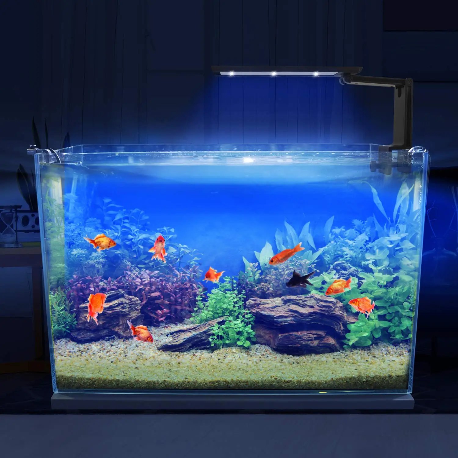 Клип-на Hi Lumen светодиод в аквариум с регулируемой яркостью освещение с сенсорным управлением для морской риф пресноводных аквариума водных растений