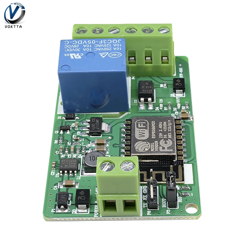 Релейный модуль с wi fi реле задержки времени ESP8266 10 а 220 в автоматическая плата
