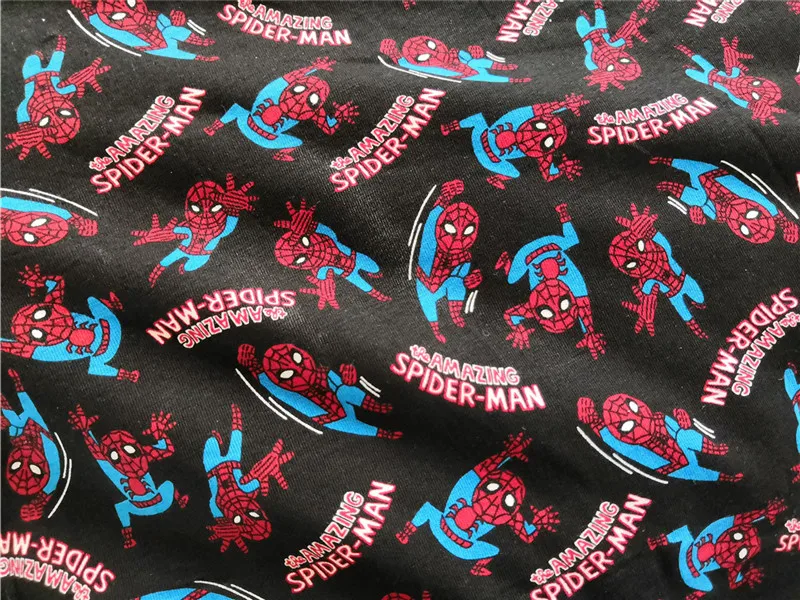 spiderman jersey fabric