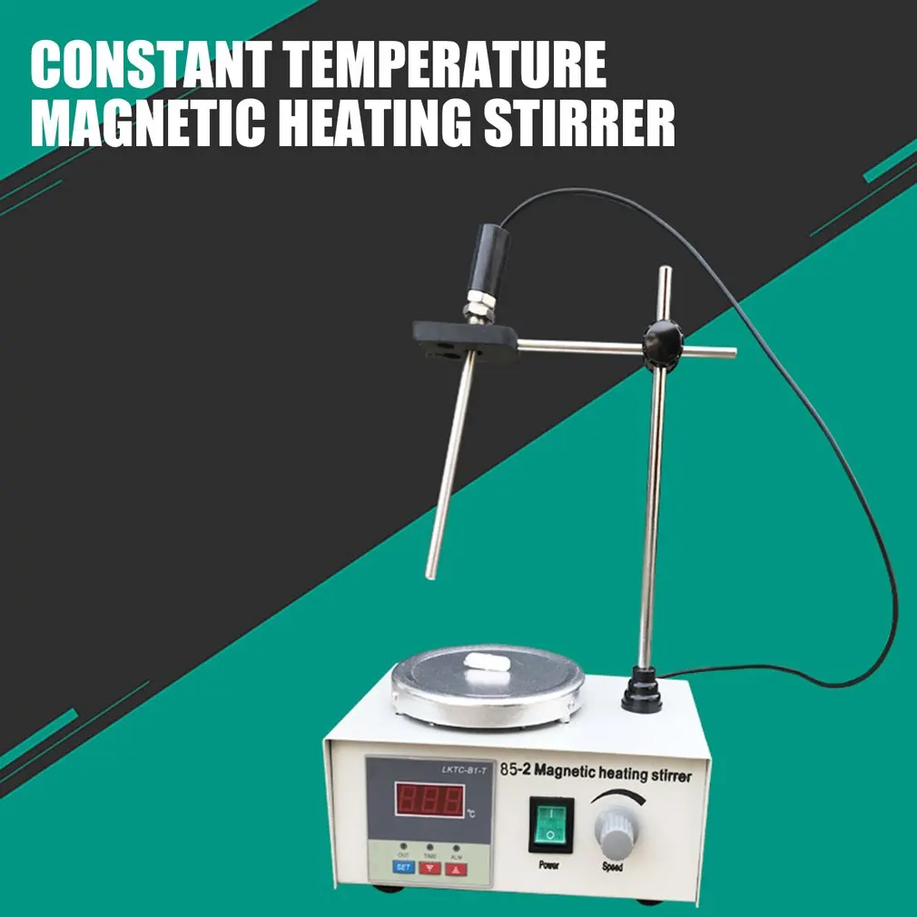 85-2 Hotplate Mixer Magnetic Stirrer With Heating Plate Digital Display School Lab Equipment US EU UK AU Plug