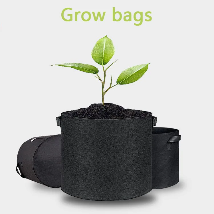 

3/5/7/10/15Gallon Biodegradable Plants Growing Bag Vegetable Flower Pot Container Garden Farm Seedling bag Pot Home Planting bag