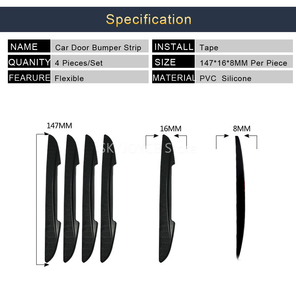 4 шт., автомобильный внедорожник, боковая дверь, защита края, защитная полоса, защита от царапин, бампер, защита, ручка, крышка, 3D наклейка, автомобильный стиль, эмблема