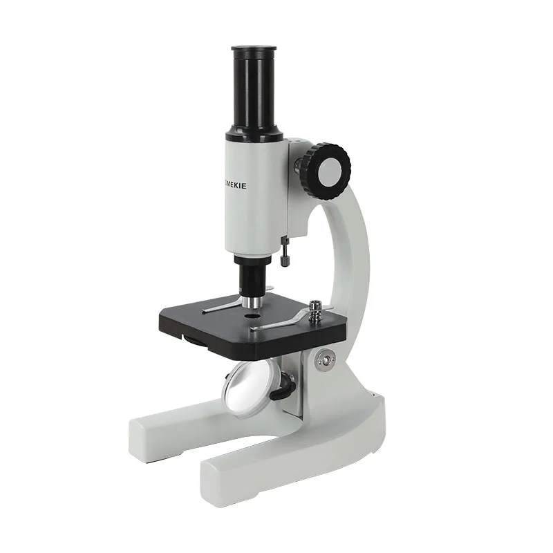 

AOMEKIE 80X/200X Biological Microscope Mirror Reflected Light Illumination Science Education Slices Watching for Students Kids