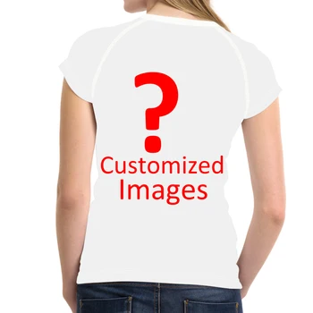 

INSTANTARTS Custom Your Logo/Image/Photo/Name Print Woman Running T-shirts Breathable Summer Sports Tshirts Female Gym Clothes
