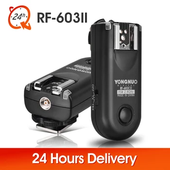 

Yongnuo Flash Trigger RF-603II C RF603c c1 c3 ii RF 603 2 Transceivers For Canon 5dII 1D 6D 7D 50d 60d 500d 600d 1000d ti5 ti6