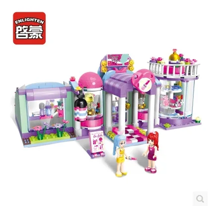 

Enlighten Models Building toy Compatible with E2006 487pcs SPA Shop Blocks Toys Hobbies For Boys Girls Model Building Kits