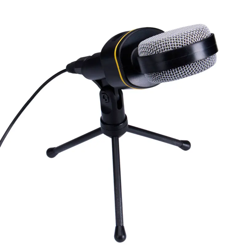 Конденсаторный микрофон. Профессиональный микрофон с штативом. С проводом 3,5 мм для компьютера. Подставка для ПК