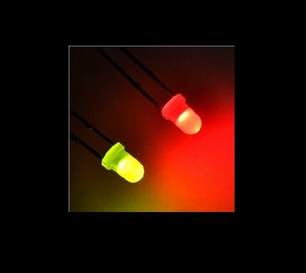 

5mm leds,red/green color,diffused lens,non-polarity bicolor led diode