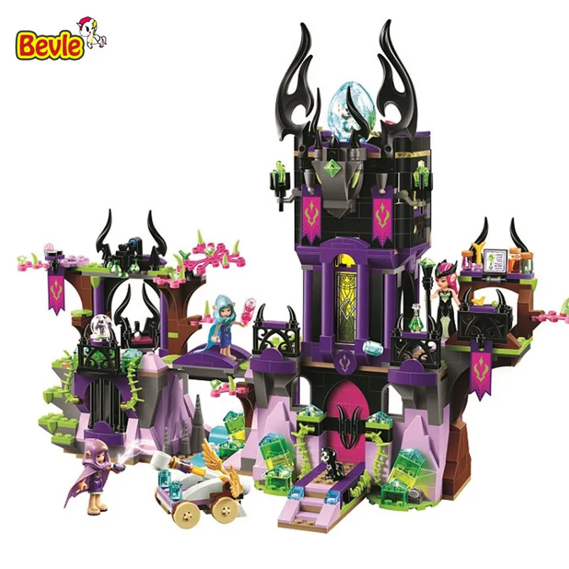 

Bevle 10551 Bela Ragana's Magic Shadow Castle Kid Toys Model Building Kits Block Bricks Compatible With Legoings Fairy 41180