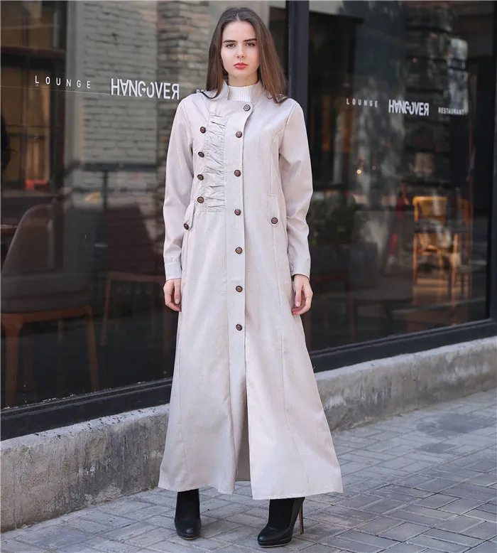 

Muslim Autumn Women Long sleeve Dress maxi abaya jalabiya islamic dresses clothing robe kaftan Moroccan fashion Gowns