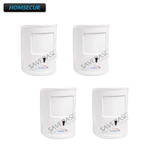 HOMSECUR Wireless 433MHz 4Pcs A12 Pet Immune Friendly PIR Sensor For Our font b Alarm b