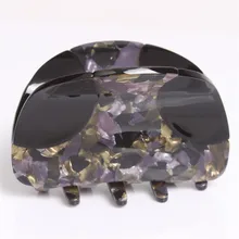 Ручная работа, лоскутное украшение для волос, декоративный пластиковый зажим для волос среднего размера, белый длинный зажим для волос, зажим для волос LD1027