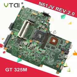 N61JV материнская плата REV: 2,0 1 ГБ для ASUS N61J N61JV N61JQ N61JA материнская плата для ноутбука N61JV материнская плата N61JV тест материнской платы 100% ОК