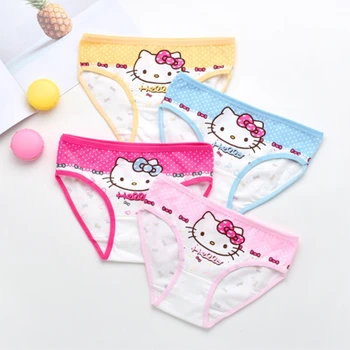 

2Pcs/Lot Children Underwear Cotton Panties Girls Kids Short Briefs Child Cartoon Shorts Underpants Girl Panties