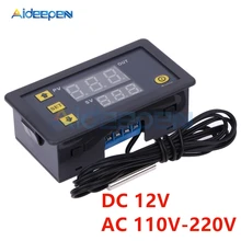 Controlador de temperatura digital w3230 12v 110v 220v, controlador de led para instrumentos de temperatura de alta precisão, termômetro e controle de sensor