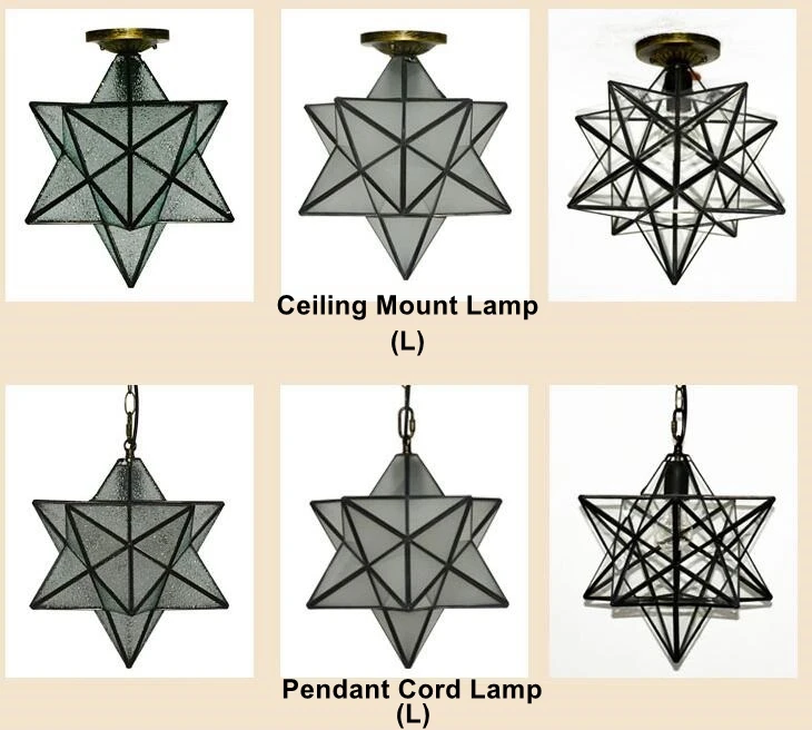 Лофт винтажный подвесной светильник свет, стрельба звезда стекло Тиффани освещение потолок для дома прохода коридора крыльцо Магазин Бар Лофт кафе