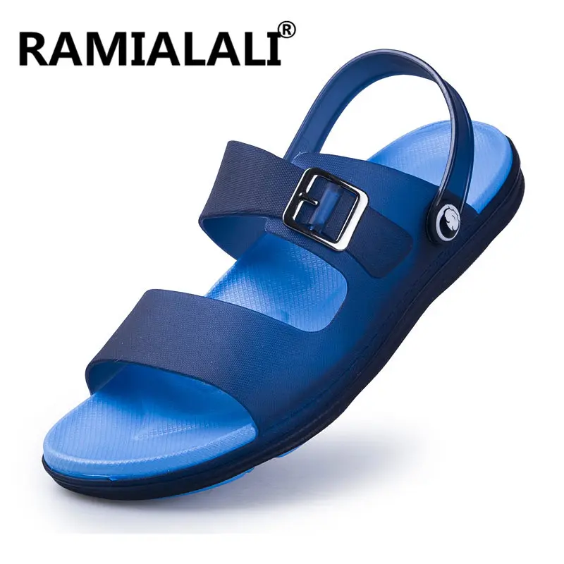 mens wide fit leather sandals